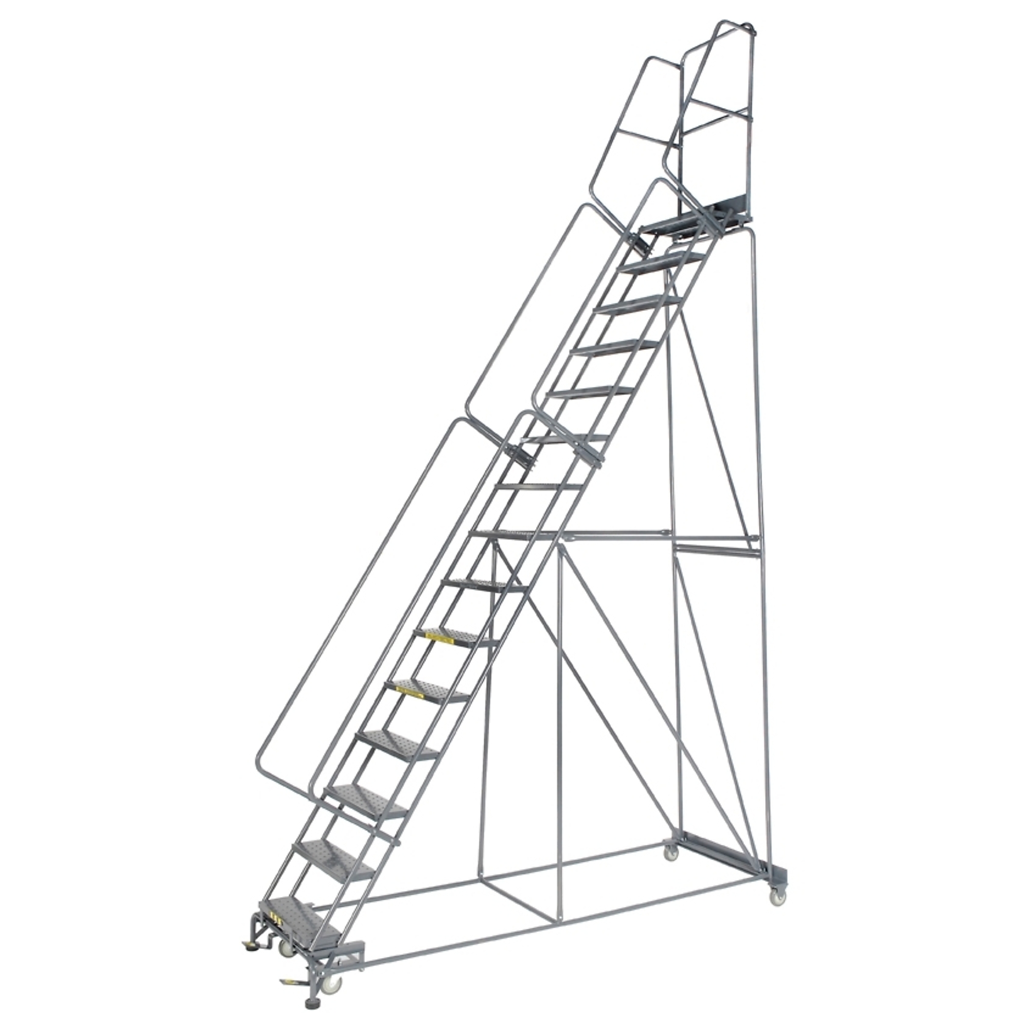 Ballymore, Rolling Ladder, Overall Height 183 in, Steps 15 Material Steel, Model# 154014P